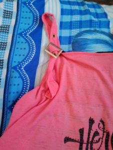 Pink Flared Top