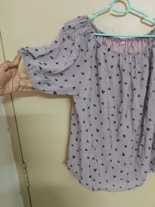 Heart Print Top