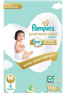 Pampers Premium Care Pants (M) With 🎁