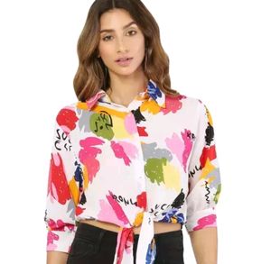 Multicolour FloralPrint  Croptop,Bustsize-38,Goes Well On Jeans And Skirts