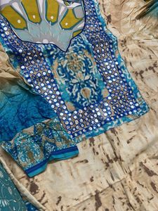 Elegant Mirror work Kurta