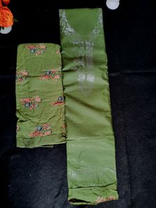 Combo Semi-stitched Suit With Stones Work