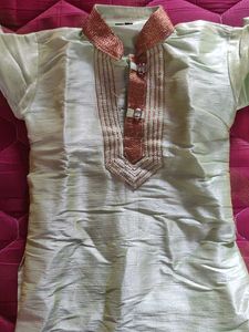 Toddler Ethnic Kurta Set Pista Green