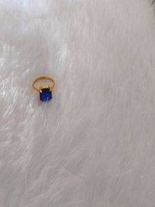 Blue Stone Gold Ring