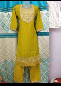 Lemon Green Dress 40"