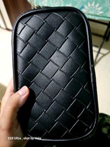 Woven Black Pouch (Wearable Either Way)