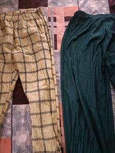 Pack Of 2 Palazzo Pants For Women