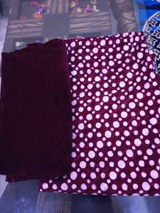 Beautiful Maroon Velvet Suit Without Stole