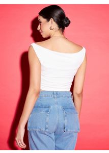Uptownie White Top Blouse