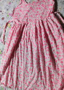 Cotton Floral Print Frock DAILYWEAR