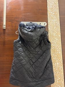 Reversible Patterned Sleeveless Jacket