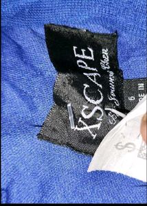 Rhinestone Embellished Royal Blue Bodycon Dress