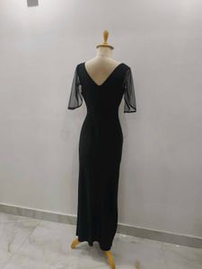 Elegant Black Cutout Maxi Dress