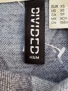 H&amp;M Mini Skirt Blue Plaid Size XS