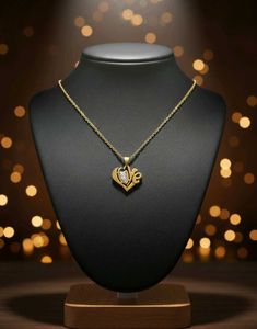 Love Heart diamond gold Necklace