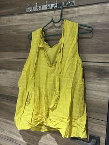 Yellow Sleeveless top