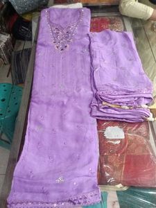 Lilac Embellished Salwar Kameez