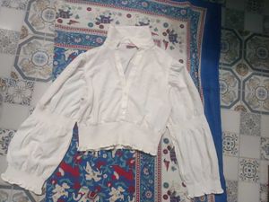 Elegant White Long Sleeve Top