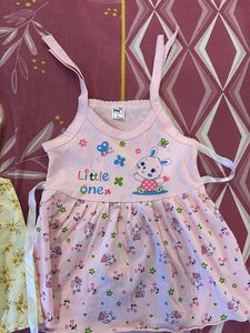 Cute Baby Girl Dresses (2 Items) 6 To 12 Months