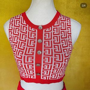 Red &amp; White Co-ord Set