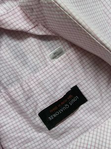 Louis Quatorze Men Pink Checks Half Sleeve Shirt