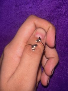Cute Whale Tail rose gold Ring