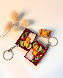 Bento Box Food Keychain 🍱