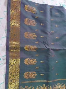 Elegant Blue Silk Saree