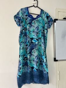 Blue Floral Print kurti