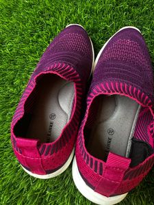 Stylish Purple Slip-On Shoes