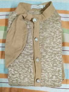 Elegant Tan Midi Shirt Dress10/10