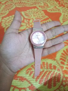 RRADO Quartz Watch - Rose Gold &amp; Rhinestones