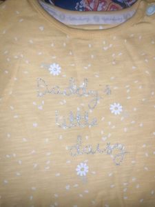 Yellow &#39;Sunshine&#39; Baby Top