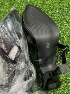 Black Heels with Ankle Strap