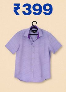 Lavender Casual Shirt