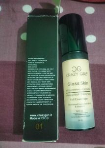 CRAZY GIRL GLASS SKIN HD FOUNDATION+CONCEALER