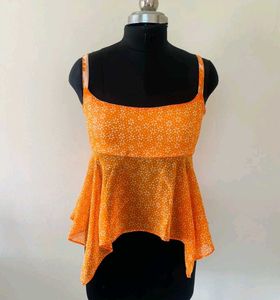 Orange beach Blackless Top ❤‍🔥