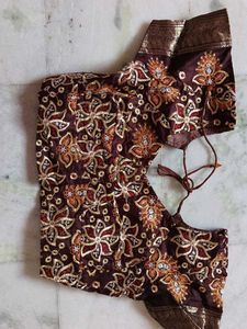 Desighner Pure Silk Saree With Blouse