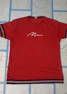 Red 'Man' Graphic Tee