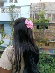 Pink Crochet Bow Hair Clip (All Colour Available)