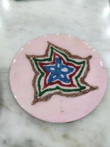 Resin Handpainted Coaster Set of 3