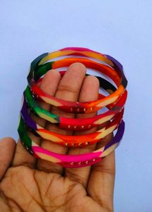 Rainbow Theme Bangle Set Of 4