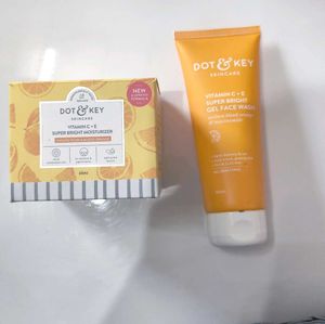 Dot & Key vitamin c+e facewash & moisturizer