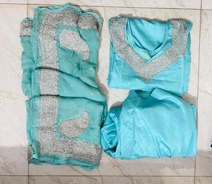teal blue Kurta Sets &amp; Suits