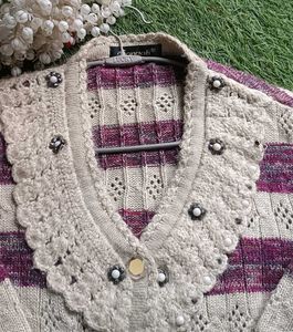 Striped Knit Cardigan