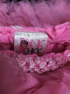 Pink Tulle Party Dress Ruffle gown