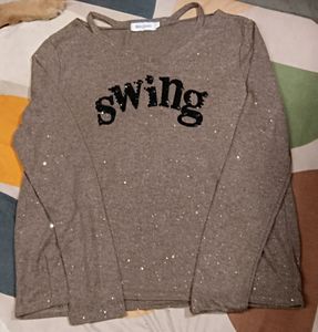 Beautiful Korean Style Shimmer Top