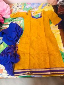Chanderi Cotton Kurta Set