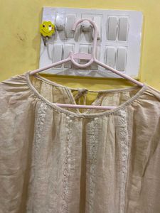 Elegant Cream Top Freesize
