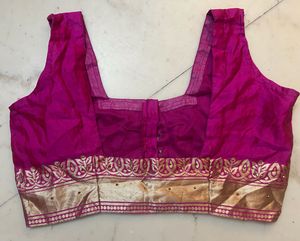 Pink &amp; Gold ready to wear saree